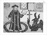 Faust Standing in a Magic Circle Giving Instruction on Devilry by Anonymous