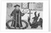 Faust Standing in a Magic Circle Giving Instruction on Devilry by Anonymous