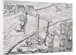 Woman Accused of Witch Craft is Lowered into a River by Anonymous