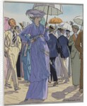 Fashion Illustration of Cheruit's Beach Dress by Pierre Brissanol