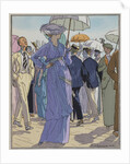 Fashion Illustration of Cheruit's Beach Dress by Pierre Brissanol