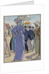 Fashion Illustration of Cheruit's Beach Dress by Pierre Brissanol