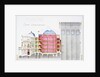 Architectural Drawing of Theatre Building with Cross-Sectional View by H. Monnot