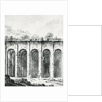 Engraving Depicting Surveyors Measuring a Roman Water Storage System by Giovanni Trevisan Volpato