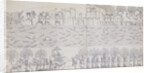 Book Illustration Showing Siege of City on River Banks at Kouyunjik by Anonymous