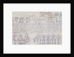 Book Illustration Showing Siege of City on River Banks at Kouyunjik by Anonymous