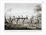 New Holland, Port Jackson: Burial Ceremony of the Aborigines Book Illustration by Anonymous