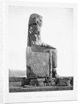 Detail Showing the Pharoah Amenhotep III Enthroned from the Colossi of Memnon at Luxor by Anonymous