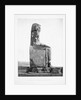 Detail Showing the Pharoah Amenhotep III Enthroned from the Colossi of Memnon at Luxor by Anonymous