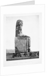 Detail Showing the Pharoah Amenhotep III Enthroned from the Colossi of Memnon at Luxor by Anonymous