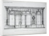 Plan of the Facade of the a la Marquise de Sevigne Shop in Paris by Anonymous