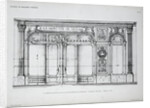 Plan of the Facade of the a la Marquise de Sevigne Shop in Paris by Anonymous