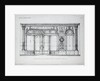 Plan of the Facade of the a la Marquise de Sevigne Shop in Paris by Anonymous
