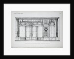 Plan of the Facade of the a la Marquise de Sevigne Shop in Paris by Anonymous