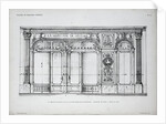 Plan of the Facade of the a la Marquise de Sevigne Shop in Paris by Anonymous
