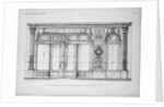 Plan of the Facade of the a la Marquise de Sevigne Shop in Paris by Anonymous