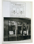 Facade and Blueprint of the Bouquinerie Shop in Paris by Anonymous