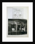 Facade and Blueprint of the Bouquinerie Shop in Paris by Anonymous