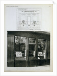 Facade and Blueprint of the Bouquinerie Shop in Paris by Anonymous