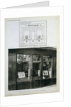 Facade and Blueprint of the Bouquinerie Shop in Paris by Anonymous
