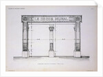 Plan of the Facade of Le Decor Mural Shop in Paris by Anonymous