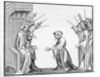 King Charlemagne Receiving an Oath of Fidelity from the Chroniques de St Denis Manuscript by Anonymous