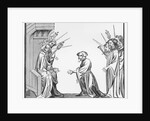 King Charlemagne Receiving an Oath of Fidelity from the Chroniques de St Denis Manuscript by Anonymous