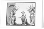 King Charlemagne Receiving an Oath of Fidelity from the Chroniques de St Denis Manuscript by Anonymous