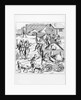 Illustration of The Extraction and Transport of Metals after a 16th-Century Woodcut by Anonymous