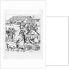 Illustration of The Extraction and Transport of Metals after a 16th-Century Woodcut by Anonymous