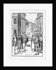 Illustration of a Business Transaction on the Street in Northumberland in the 16th Century by Anonymous