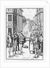 Illustration of a Business Transaction on the Street in Northumberland in the 16th Century by Anonymous