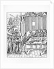 Illustration of a State Banquet in a Gothic Pavilion after a Woodcut from Vergil by Anonymous