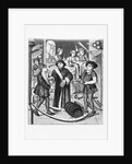 Copy of a 15th-Century Stained Glass Window in Tournai Cathedral Showing the Bishop of Tournai Receiving the Tithe of Beer by Anonymous