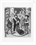 Copy of a 15th-Century Stained Glass Window in Tournai Cathedral Showing the Bishop of Tournai Receiving the Tithe of Beer by Anonymous