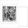 Copy of a 15th-Century Stained Glass Window in Tournai Cathedral Showing the Bishop of Tournai Receiving the Tithe of Beer by Anonymous