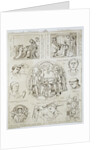 Book Illustration of Monks and Priests Being Tonsured by Anonymous