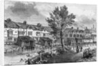 19th-Century Illustration of Old Houses in London Street, Dockhead by Anonymous