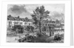 19th-Century Illustration of Old Houses in London Street, Dockhead by Anonymous