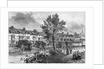 19th-Century Illustration of Old Houses in London Street, Dockhead by Anonymous