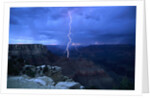 Lightning Above Grand Canyon by Anonymous