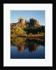 Cathedral Peak Reflecting in Oak Creek by Anonymous