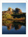 Cathedral Peak Reflecting in Oak Creek by Anonymous