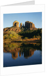 Cathedral Peak Reflecting in Oak Creek by Anonymous