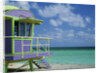Lifeguard Tower Along South Beach by Anonymous