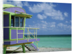 Lifeguard Tower Along South Beach by Anonymous