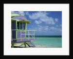 Lifeguard Tower Along South Beach by Anonymous