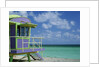 Lifeguard Tower Along South Beach by Anonymous