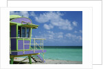 Lifeguard Tower Along South Beach by Anonymous