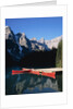 Red Canoes on Moraine Lake by Anonymous
